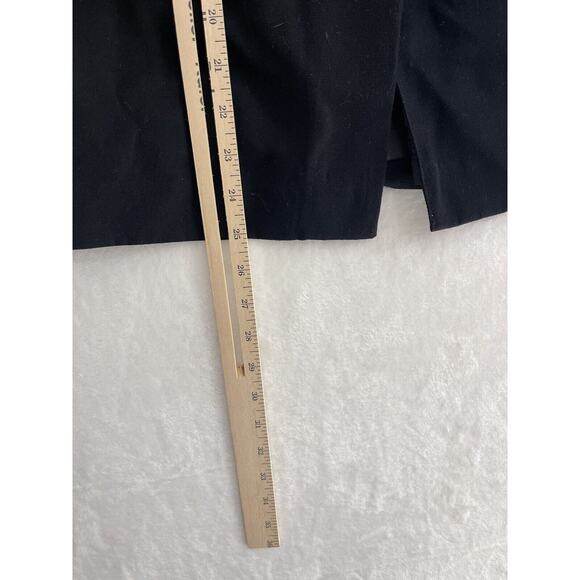 Vintage SASSON PARIS Black Midi Long skirt front pockets Made In USA Sz XS (12 Y - Picture 4 of 8